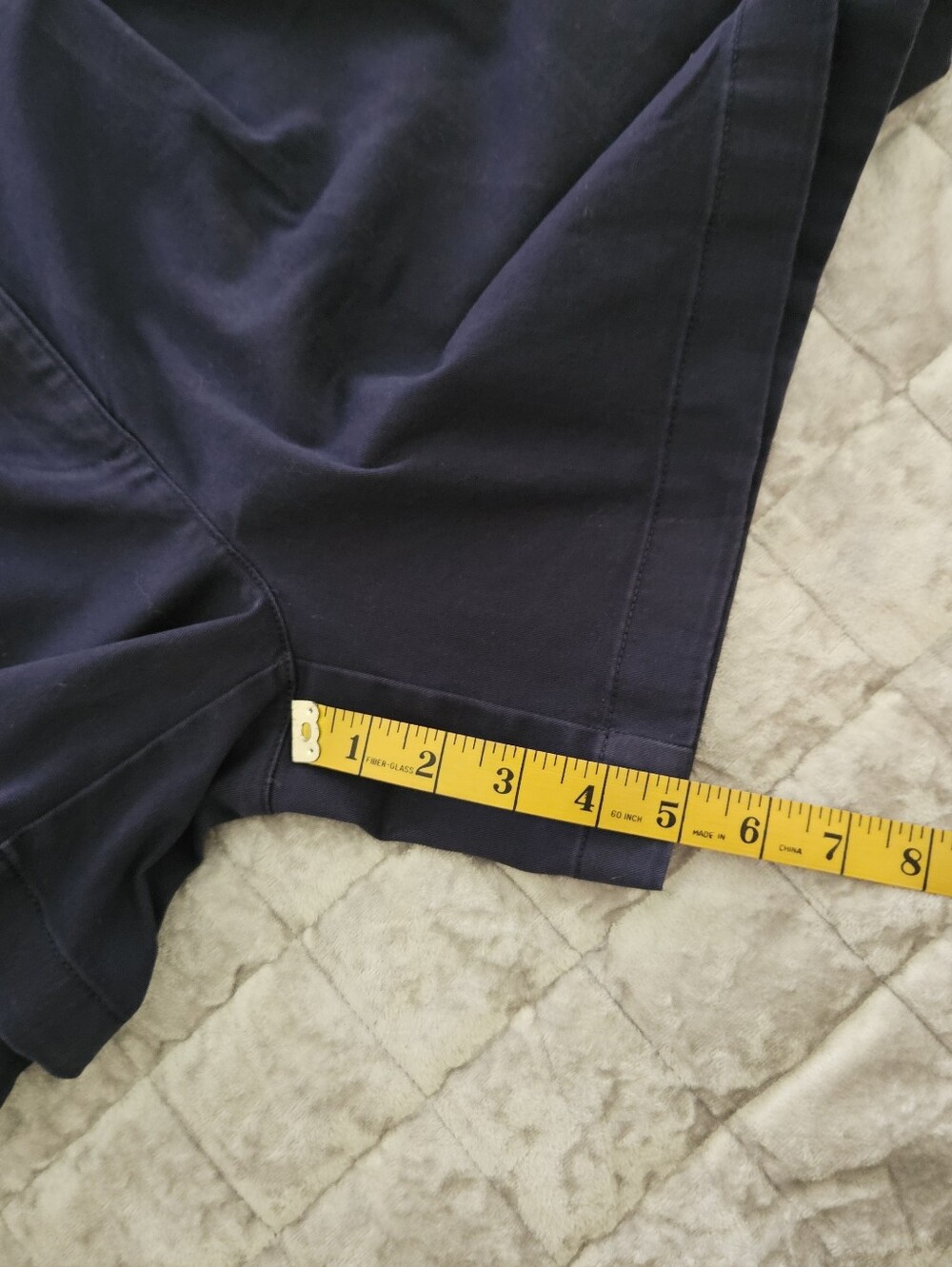 J. Crew Heritage 5" Pleated Chino Shorts Navy Blue High Rise Size 6 - Picture 7 of 9